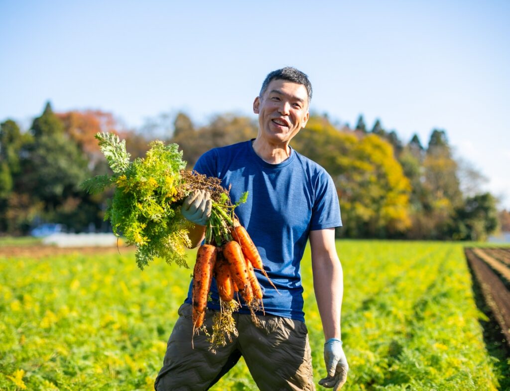 千葉県山武郡で、にんじんを土づくりからこだわった農業を営んでいます